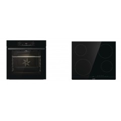Gorenje BO6735E02BK - ECT641BSC Φούρνος άνω Πάγκου 77lt με Κεραμικές Εστίες Π59.5εκ. Μαύρος